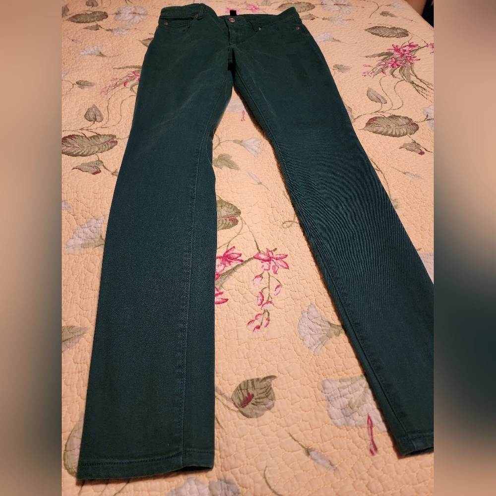 GAP BNWOT Dark Spruce Green Jeggings US 2